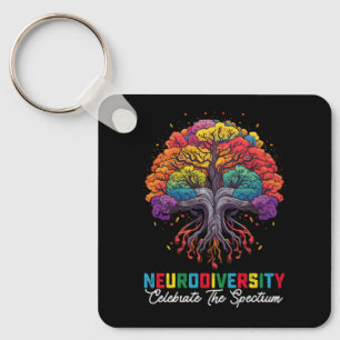 Neurodiversity Celebrate The Spectrum Autism Key Ring