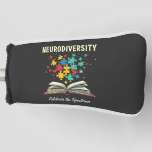 Neurodiversity Celebrate the Spectrum Book Autism Golf Head Cover
