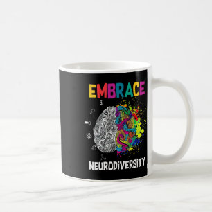 Neurodiversity Celebrate The Spectrum Brain Autism Coffee Mug