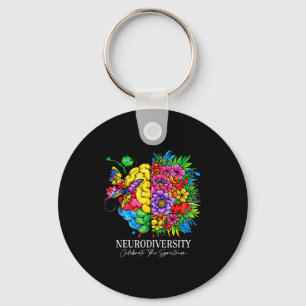 Neurodiversity celebrate the spectrum key ring