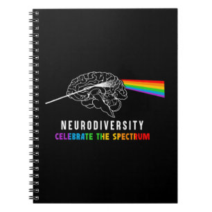 Neurodiversity, Celebrate The Spectrum. The brain Notebook