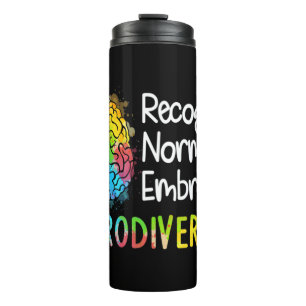 Neurodiversity, Celebrate the Spectrum. The brain  Thermal Tumbler