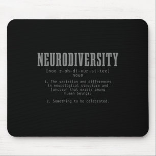 Neurodiversity Definition Autism Awareness Month Mouse Pad