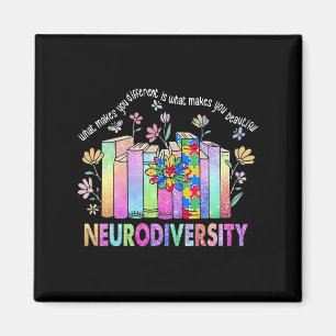 Neurodiversity Different Is Beautiful Autism Aware Magnet