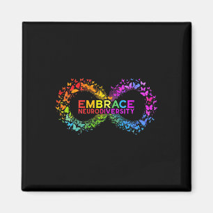 Neurodiversity Embrace Adhd Autism Asd Butterfly I Magnet