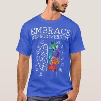 Neurodiversity Embrace ADHD Autism ASD Premium  T-Shirt