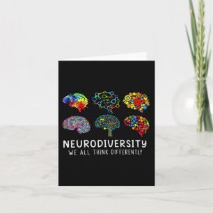 Neurodiversity - Embrace Adhd Autism Awareness Card