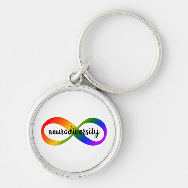 Neurodiversity Infinity Key Ring (Front)