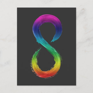 Neurodiversity Infinity Logo Shirt  Postcard