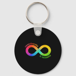 Neurodiversity Is Beautiful Autism Neurodivergent  Key Ring