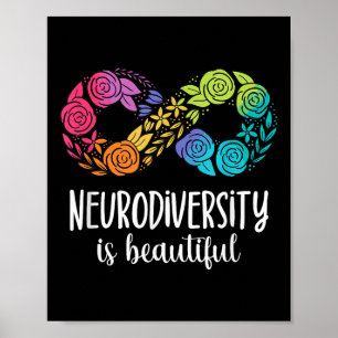 Neurodiversity Is Beautiful Autism Neurodivergent Poster