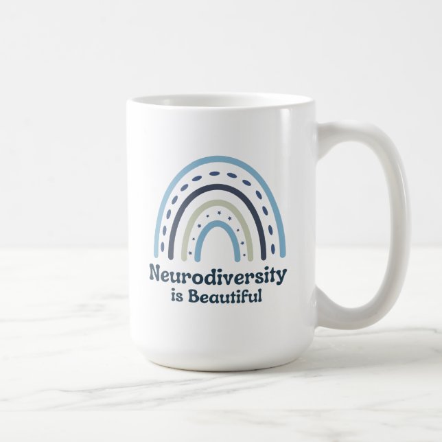 Neurodiversity is Beautiful Coffee Mug (Right)