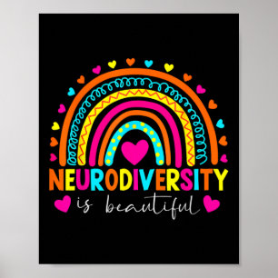 Neurodiversity Is Beautiful Special Autism Awarene Poster