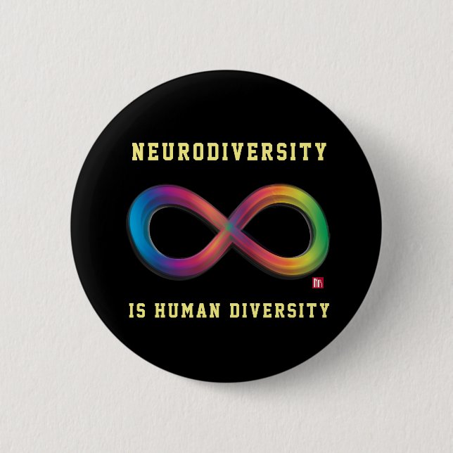 Neurodiversity is Human Diversity Button (Front)