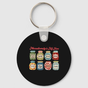 Neurodiversity Is My Jam Autism Inclusion Special Key Ring