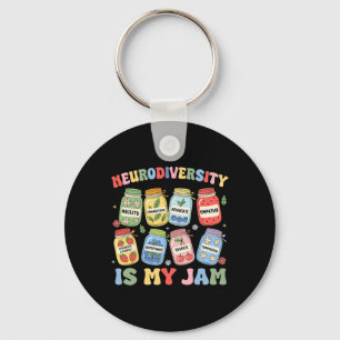 Neurodiversity Is My Jam Autism Inclusion Special Key Ring