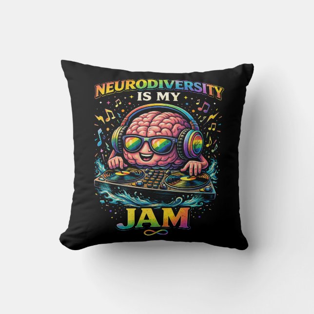 Neurodiversity Is My Jam Cushion (Front)