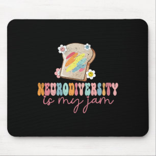 Neurodiversity Is My Jam Inclusion Autism Awarenes Mouse Pad