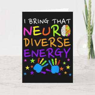 Neurodiversity Kids Boys Autism Awareness Girls Ad Card