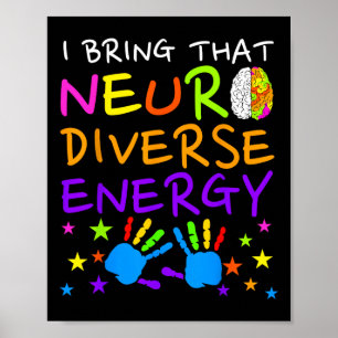 Neurodiversity Kids Boys Autism Awareness Girls Ad Poster