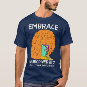 Neurodiversity Kids Boys Girls Embrace ADHD Autism T-Shirt