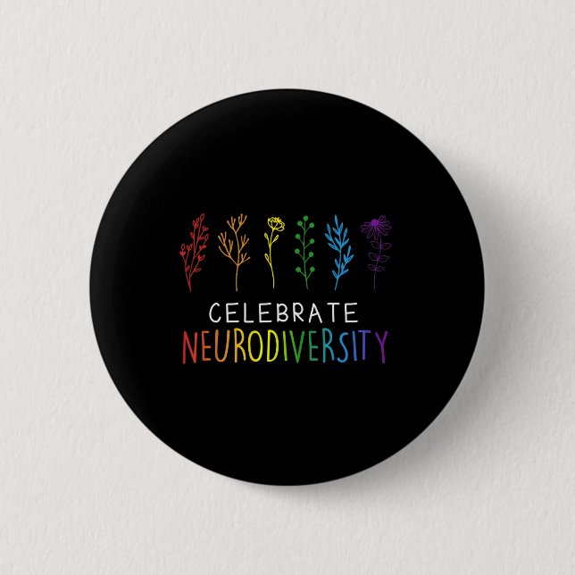Neurodiversity Mental Health Autism Awareness 1  6 Cm Round Badge (Front)