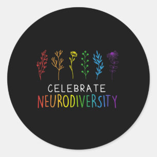 Neurodiversity Mental Health Autism Awareness 1 Classic Round Sticker