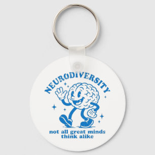 💙 Neurodiversity – Not All Great Minds Think Alik Key Ring