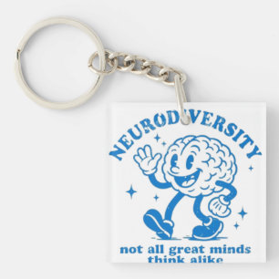 💙 Neurodiversity – Not All Great Minds Think Alik Key Ring