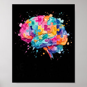 Neurodiversity Not Great Minds Think Alike Autism Poster