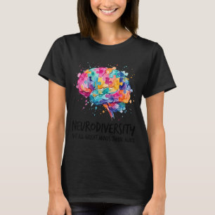 Neurodiversity Not Great Minds Think Alike Autism T-Shirt