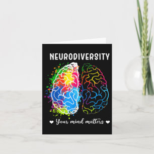 Neurodiversity Positivity Your Mind Autism Awarene Card