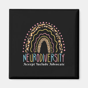 Neurodiversity Rainbow Accept Advocate Love Autism Magnet