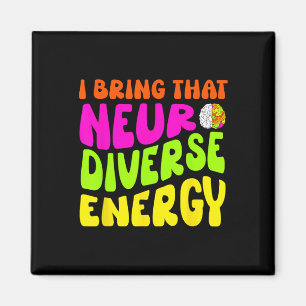 Neurodiversity Shirt Autism Adhd Asd Neurodiverse Magnet