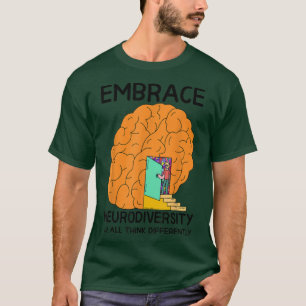 Neurodiversity Shirt Women Embrace ADHD Autism Awa