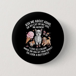 Neurodiversity Spectrum Mental Disorder Autism Awa 6 Cm Round Badge