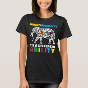 Neurodiversity Symbol Ability Autism Creature Men  T-Shirt