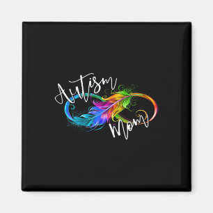 Neurodiversity Symbol Rainbow Infinity Autism Mum Magnet