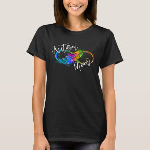Neurodiversity Symbol Rainbow Infinity Autism Mum T-Shirt