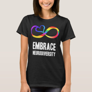 Neurodiversity Symbol Rainbow Infinity Autism Mum  T-Shirt