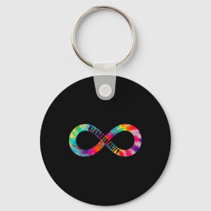 Neurodiversity Tie Dye Infinity Sign Autism Awaren Key Ring