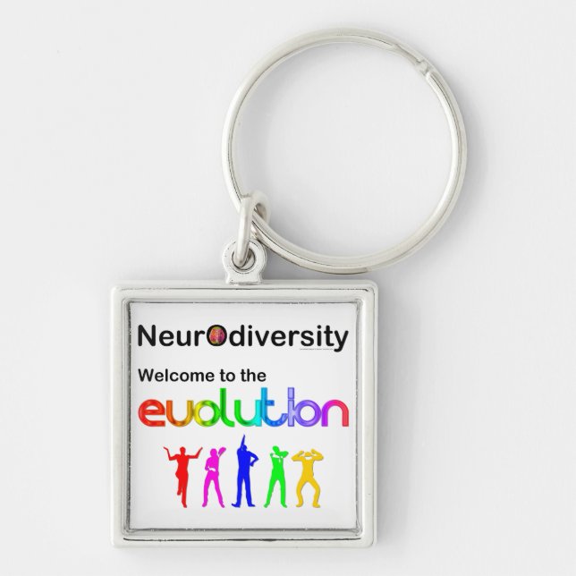 Neurodiversity Welcome to the Evolution Key Ring (Front)