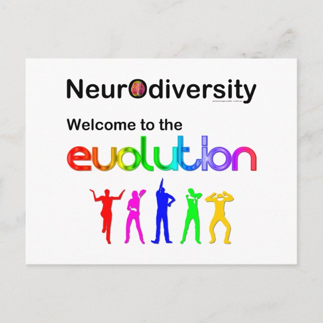 Neurodiversity Welcome to the Evolution Postcard (Front)
