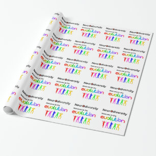 Neurodiversity Welcome to the Evolution Wrapping Paper