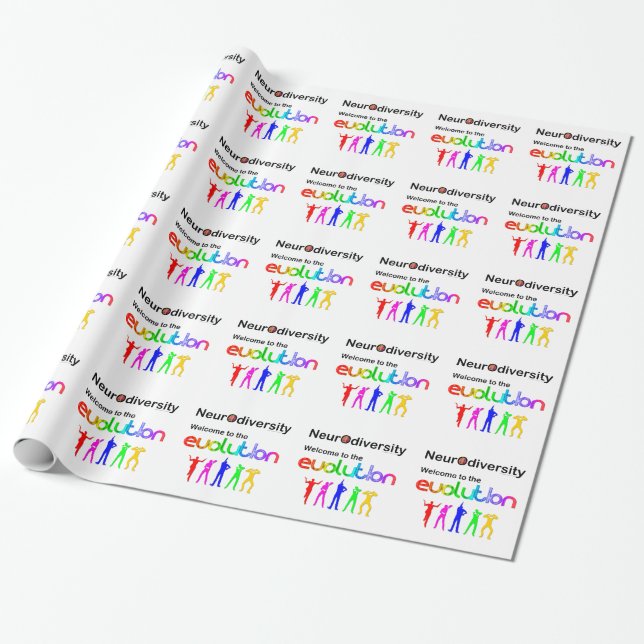 Neurodiversity Welcome to the Evolution Wrapping Paper (Unrolled)