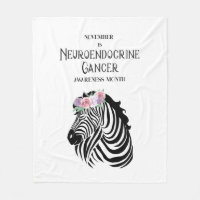 Neuroendocrine Cancer Awareness fleece blanket
