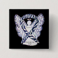 Neuroendocrine Cancer Awareness Ribbon Angel Pin