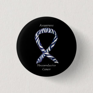 Neuroendocrine Cancer Awareness Ribbon Custom Pin