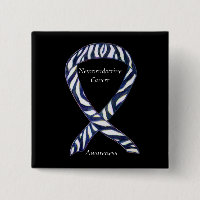 Neuroendocrine Cancer Awareness Ribbon Custom Pin