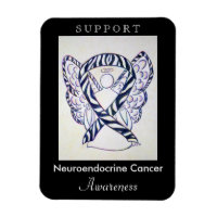 Neuroendocrine Cancer Awareness Ribbon Magnet